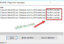 Hướng Dẫn Sửa Lỗi “The File is Corrupt” Khi Giải Nén File Bằng Phần Mềm Winrar.