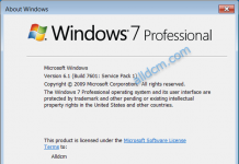 Windows 7 Professional Service Pack 1  (Build 24291 – 2018.11)