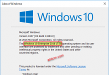 Windows 10 Enterprise 2016 LTSB Version 1607 (OS Build 14393.0)