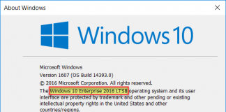 Windows 10 Enterprise 2016 LTSB Version 1607 (OS Build 14393.0)