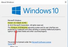 Windows 10 Enterprise Version 1507 (OS Build 10240)