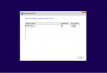 Windows 10 Version 1507 (OS Build 10240 – 2015.07)