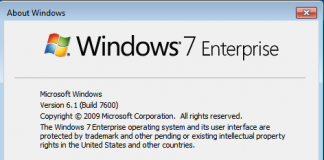 Windows 7 Enterprise (OS Build 7600.16385)
